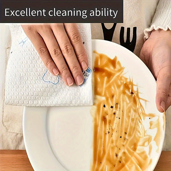 1 roll (400 sheets), lazy cloth, disposable kitchen tissue, washable dry and wet dual - use towel, dishcloth, non stick oil cloth, degreasing cloth, household cleaning cloth, drying cloth, cleaning supplies, cleaning tools - Eco Explorer Hub