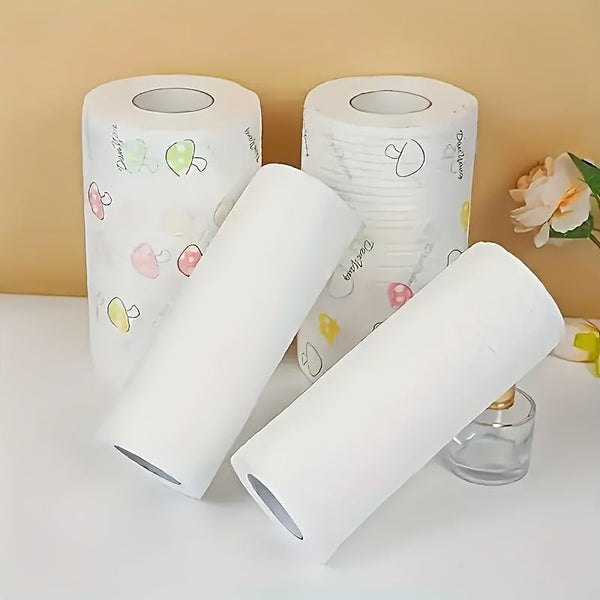 1 roll (400 sheets), lazy cloth, disposable kitchen tissue, washable dry and wet dual - use towel, dishcloth, non stick oil cloth, degreasing cloth, household cleaning cloth, drying cloth, cleaning supplies, cleaning tools - Eco Explorer Hub