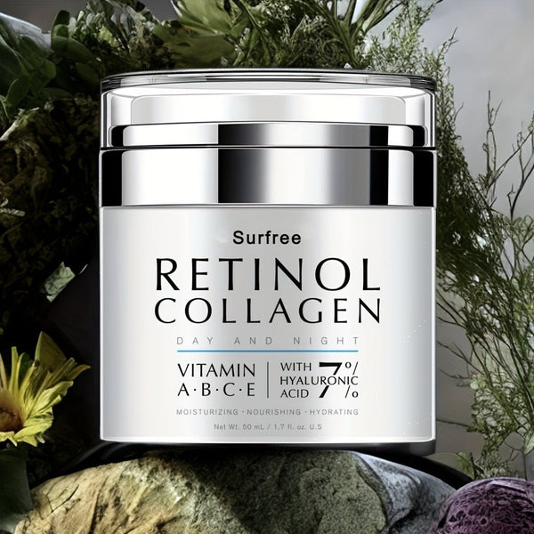 1.69oz Retinol Cream For Face Night And Day, Skin Cream With Retinol Collagen Face Cream, Vitamin C Moisturizer, Retinol Moisturizer For Face Sensitive Skin - Eco Explorer Hub