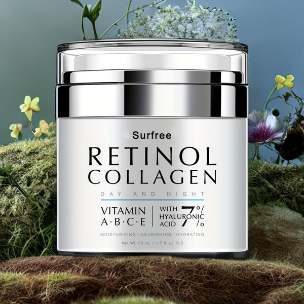 1.69oz Retinol Cream For Face Night And Day, Skin Cream With Retinol Collagen Face Cream, Vitamin C Moisturizer, Retinol Moisturizer For Face Sensitive Skin - Eco Explorer Hub