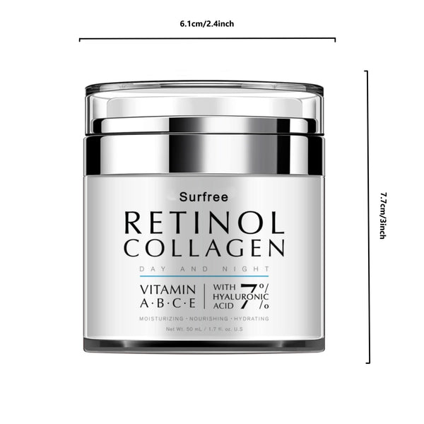 1.69oz Retinol Cream For Face Night And Day, Skin Cream With Retinol Collagen Face Cream, Vitamin C Moisturizer, Retinol Moisturizer For Face Sensitive Skin - Eco Explorer Hub