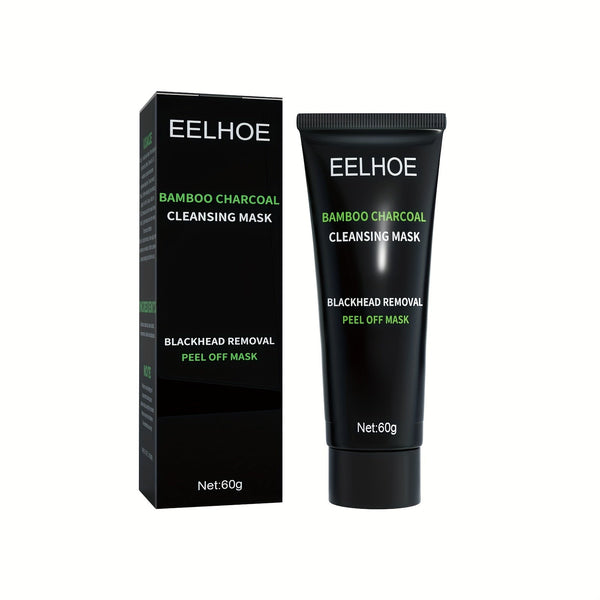 2.12oz Bamboo Charcoal Cleansing Mask - T Zone Oil Control Mask - Deep Pore & Blackhead Cleansing Mask For All Skin Types - Purifies And Cleanses Nose And Face - Gentle On Skin - Eco Explorer Hub