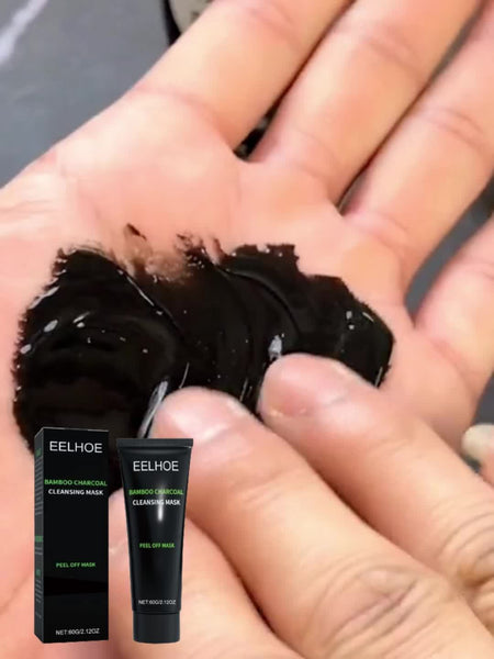 2.12oz Bamboo Charcoal Cleansing Mask - T Zone Oil Control Mask - Deep Pore & Blackhead Cleansing Mask For All Skin Types - Purifies And Cleanses Nose And Face - Gentle On Skin - Eco Explorer Hub