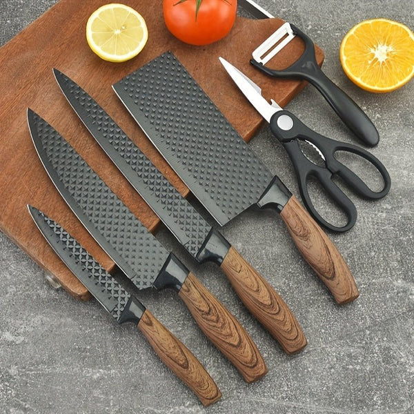 6 Piece Kitchen Tool Set, Kitchen Knife Set Stainless Steel Knife, Kitchen Knife, Kitchen Knife, Fruit Knife, Chicken Bone Scissors, Etc., Essential Tools For Home Kitchen, Essential Cooking Tools For Restaurants - Eco Explorer Hub