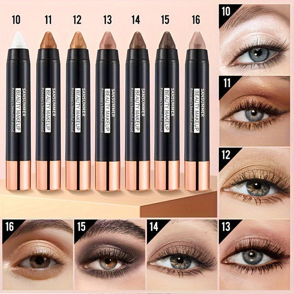 7 Pieces Of Eye Shadow Stick Suit Waterproof Eye Shadow Stick, Pearlescent Matte Treatment, To Create A Natural And Lasting Eye Makeup Lasting Flash Eye Shadow Stick, Easy To Create Daily Makeup for Halloween - Eco Explorer Hub