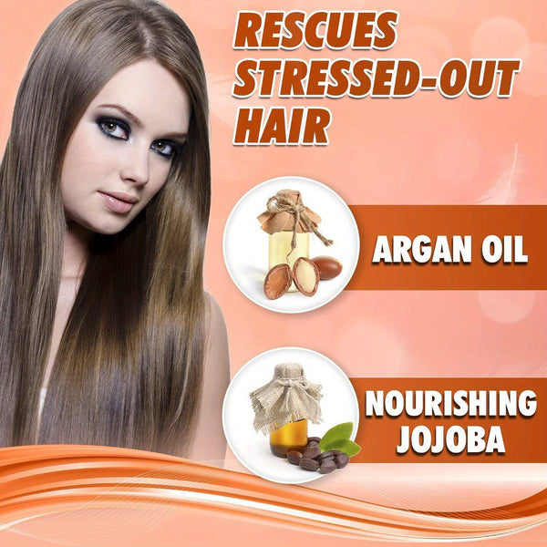 Argan Serum & Collagen Hair Mask Set, Deep Conditioning and Strengthens hair and hair roots Serum, Nourishing Hair Collagen Hair Mask Oil for Dry Damaged Hair Care, for frizzy and dry damaged hair - Hair Care Duo - Eco Explorer Hub