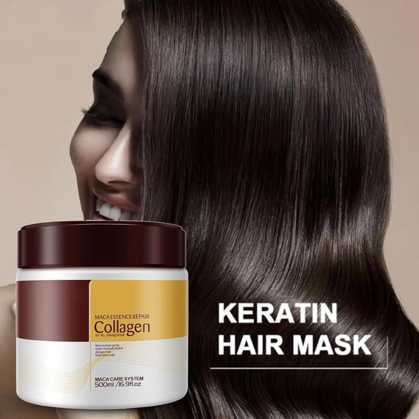 Argan Serum & Collagen Hair Mask Set, Deep Conditioning and Strengthens hair and hair roots Serum, Nourishing Hair Collagen Hair Mask Oil for Dry Damaged Hair Care, for frizzy and dry damaged hair - Hair Care Duo - Eco Explorer Hub