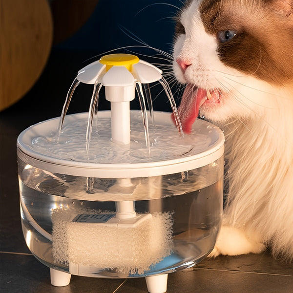 Automatic Cat Water Fountain: 50.72 oz Capacity, USB Powered, Suitable for Indoor Cats - Eco Explorer Hub