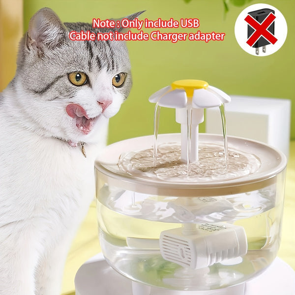 Automatic Cat Water Fountain: 50.72 oz Capacity, USB Powered, Suitable for Indoor Cats - Eco Explorer Hub