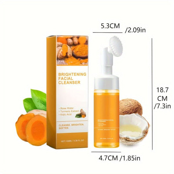 Glo Mi Turmeric Facial Cleanser, Glo Mi Turmeric Facial Wash, Turmeric Facial Cleanser, Glo Mi Turmeric Foaming Cleanser For All Skin - Eco Explorer Hub