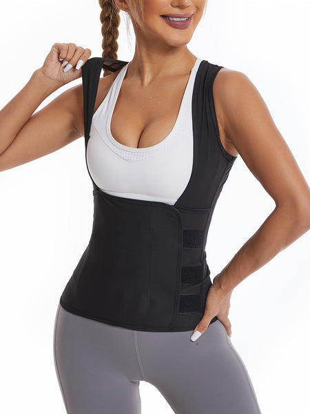 Hot Selling Women's Sports Yoga Sauna Clothes, Fitness Running Sweat Wicking Sauna Vests, Fat Burning, Abdominal Heating Yoga Clothes, Shaping Waist Cinching Clothes, Fixed Chest Support Anti Sagging Vests, Shaping Slimming C - Eco Explorer Hub