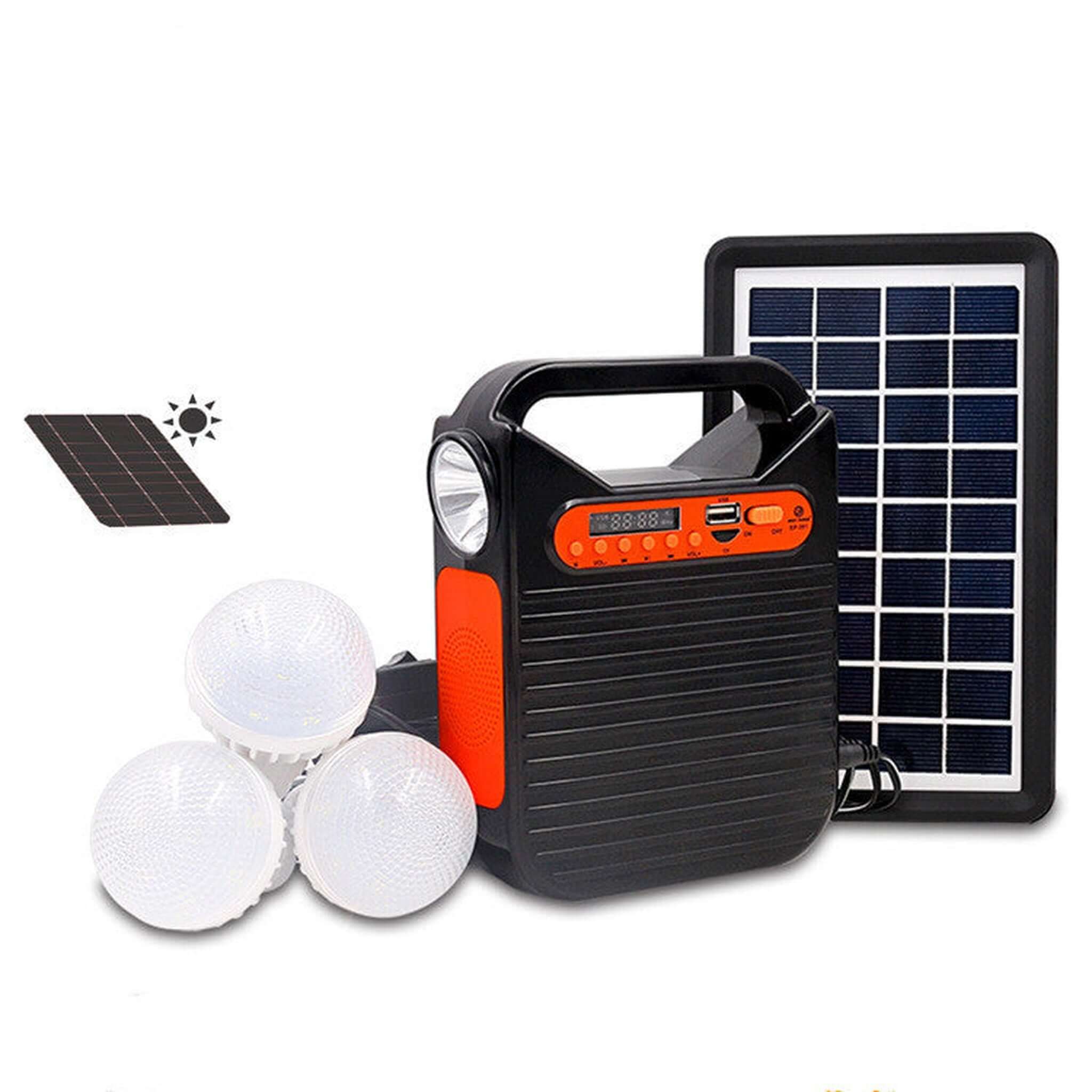 Hybrid Solar Lighting and Power Device - Radio Compatible