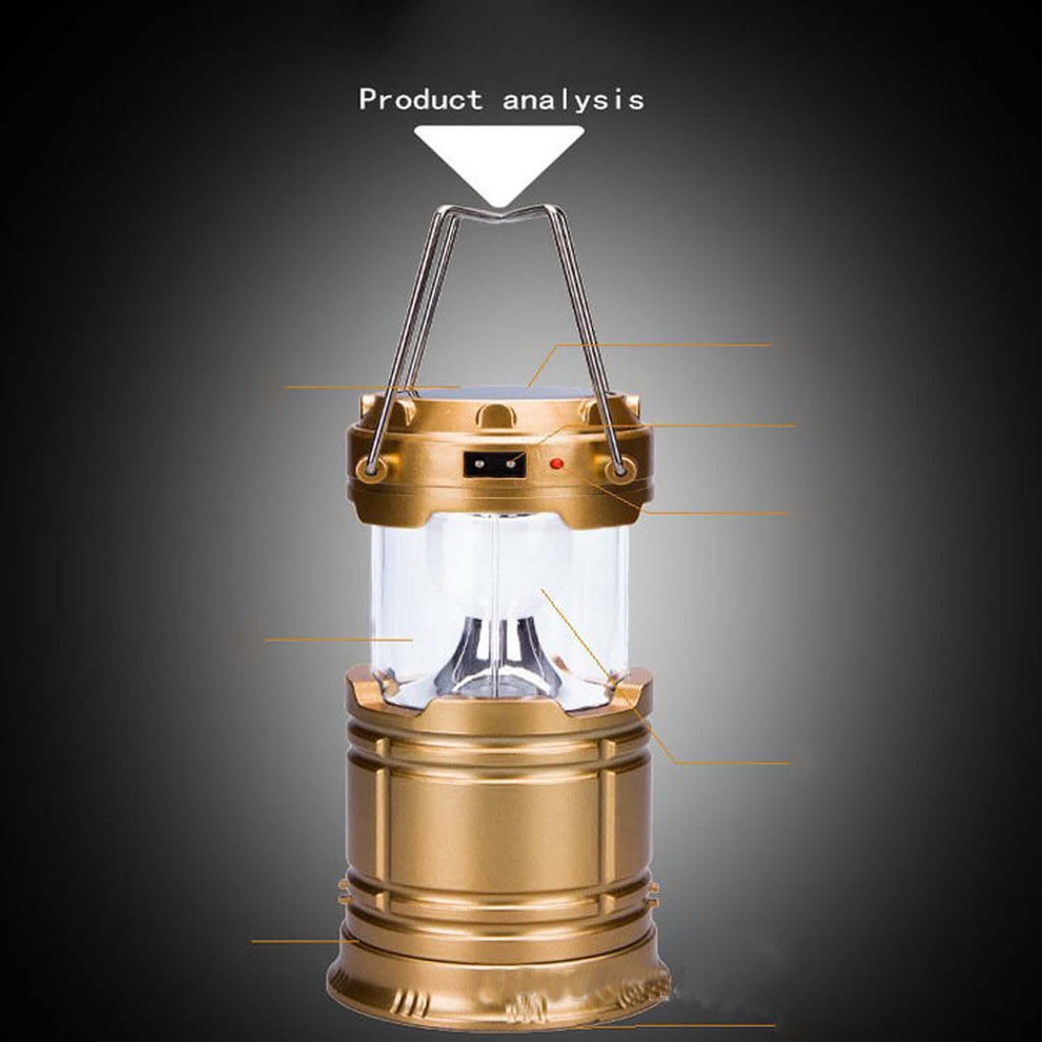 Multifunctional Solar Charging Telescopic Camping Lantern