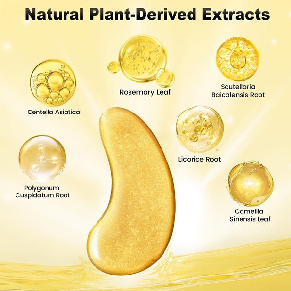 Under Eye Patches (24 Pairs) - 24K Golden Eye Masks Enriched With Abundant Collagen | Smooth Fine Lines, Firming And Nourishing Skin - Eco Explorer Hub
